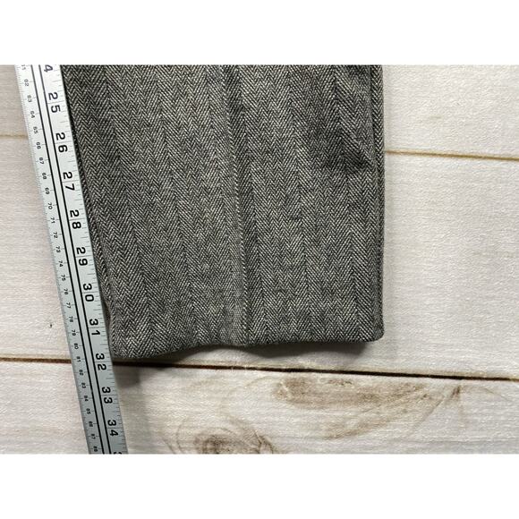 Lee Pants Womens Plus Sz 20 Brown/Gray Herringbone Tweed Dress Reg Straight Leg - Picture 6 of 13